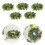 5Pcs Mini Eucalyptus Wreath For Candle Rings Table And Door Decor 11