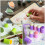 One Set Finger Sleeve Smearing Tool With Ink Blending Brushes Templates 6