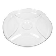 2Pcs Nordic Style Multi Grid Snack Plate Food Breakfast Plate