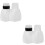 4 Pcs Clear Refillable Push Down Pump Bottle For Nail Polish Remover 8