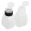 4 Pcs Clear Refillable Push Down Pump Bottle For Nail Polish Remover 3