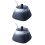 2Pcs Simple Ceramic Sugar Bowl Salt Pot Pepper Storage Jar For Kitchen 6