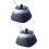2Pcs Simple Ceramic Sugar Bowl Salt Pot Pepper Storage Jar For Kitchen 8