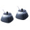 2Pcs Simple Ceramic Sugar Bowl Salt Pot Pepper Storage Jar For Kitchen 5