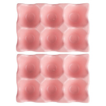 2Pcs Ceramic Egg Holder Refrigerator Storage Box