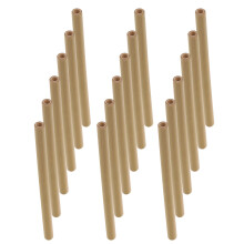 20Pcs Lightweight Bamboo Bee House Tubes Khaki DIY Nesting Tube Props