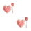 2Pcs Ceramic Heart Bowl And Spoon Set With Strawberry Pattern 9