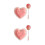 2Pcs Ceramic Heart Bowl And Spoon Set With Strawberry Pattern 4