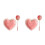 2Pcs Ceramic Heart Bowl And Spoon Set With Strawberry Pattern 10
