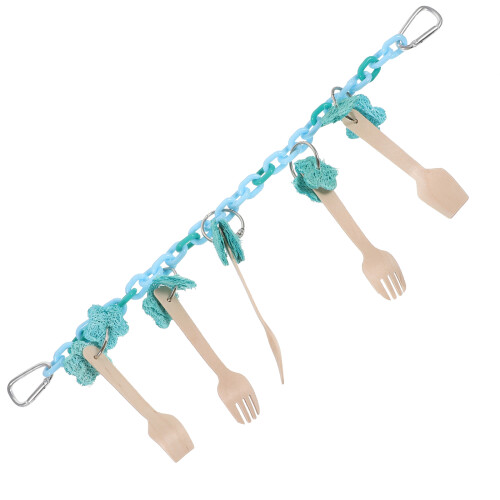 3Pcs Parrot Chewing Toy Hanging Bird Cage Accessory 2