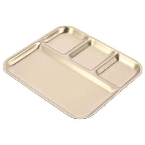5Pcs Stainless Steel Rectangular Seasoning Plate With Compartments 2