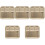 5Pcs Stainless Steel Rectangular Seasoning Plate With Compartments 5