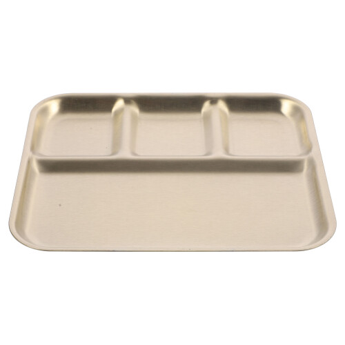 5Pcs Stainless Steel Rectangular Seasoning Plate With Compartments 1