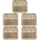 5Pcs Stainless Steel Rectangular Seasoning Plate With Compartments 8