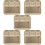 5Pcs Stainless Steel Rectangular Seasoning Plate With Compartments 10