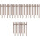 20 Sets Elegant Clock Hands Wear-Resistant Replacement Parts 5