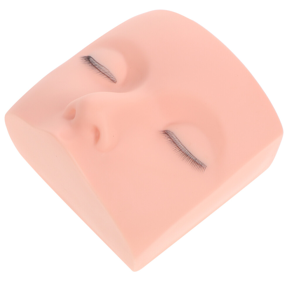 Vaguelly 3Pcs Silicone Mannequin Head For Lash Practice With Replaceable Eyelids