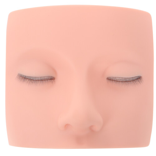 3Pcs Silicone Mannequin Head For Lash Practice With Replaceable Eyelids 1