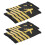 6 Pairs Pilot Uniform Epaulets With Stripes For Cosplay Performance 1