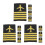 6 Pairs Pilot Uniform Epaulets With Stripes For Cosplay Performance 5