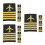 6 Pairs Pilot Uniform Epaulets With Stripes For Cosplay Performance 8