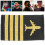 6 Pairs Pilot Uniform Epaulets With Stripes For Cosplay Performance 11