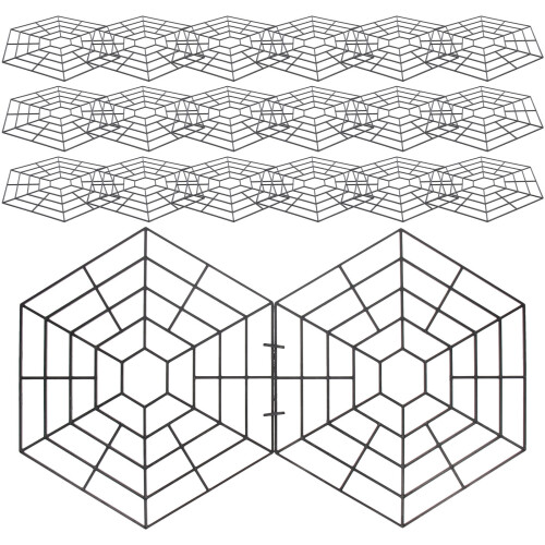 150 Pcs Six Angle Plastic Fish Pond Nets 2