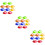 30 Pcs Portable Soccer Cones Multi-Function Agility Training Cones 11