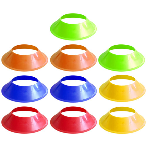 30 Pcs Portable Soccer Cones Multi-Function Agility Training Cones 2