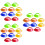 30 Pcs Portable Soccer Cones Multi-Function Agility Training Cones 9