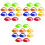 30 Pcs Portable Soccer Cones Multi-Function Agility Training Cones 5