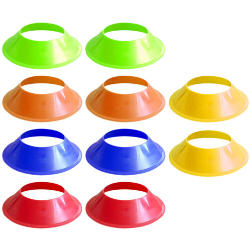 30 Pcs Portable Soccer Cones Multi-Function Agility Training Cones 1