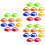 30 Pcs Portable Soccer Cones Multi-Function Agility Training Cones 8