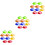 30 Pcs Portable Soccer Cones Multi-Function Agility Training Cones 7
