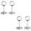 4 Pcs Round Stainless Steel Closet Pole Socket Bracket For 25Mm Rod 6