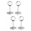 4 Pcs Round Stainless Steel Closet Pole Socket Bracket For 25Mm Rod 7