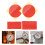 4 Pcs Red Pressure Gauge Circle Sticker Indication Labels 10