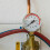 4 Pcs Red Pressure Gauge Circle Sticker Indication Labels 5