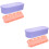 2Pcs Makeup Brush Cleaner Box Storage Holder For Home 8