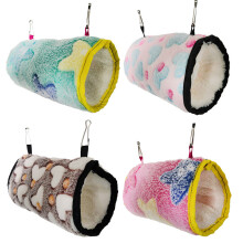 3Pcs Winter Parrot Rest Nest Warm Plush Hamster Hammock Hanging Bed