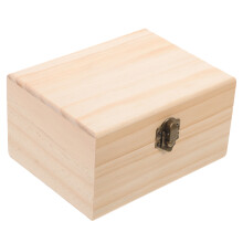 Essential Oil Wood Box Case Bottle Organizer 12-Grid Wooden Storage