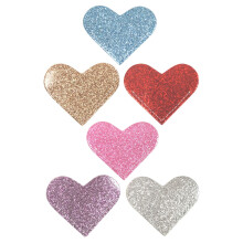 30 Pcs Heart Shaped Glitter Pu Bookmarks For Students And Teachers