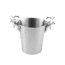 2Pcs Deer Head 3L Stainless Steel Icing Bucket For Wine Beer
