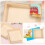 8 Pcs Wooden Nested Blocks Trays Square Puzzle Storage 6