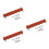 3Pcs Vintage Handle Strap For Guitar Amp Speaker Light Brown 8
