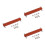 3Pcs Vintage Handle Strap For Guitar Amp Speaker Light Brown 4