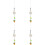4Pcs Phone Hanging Strap Bowknot Chain For Decoration 7