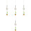4Pcs Phone Hanging Strap Bowknot Chain For Decoration 5