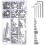 1 set replacement hex screw assortment for bathroom fixtures 7