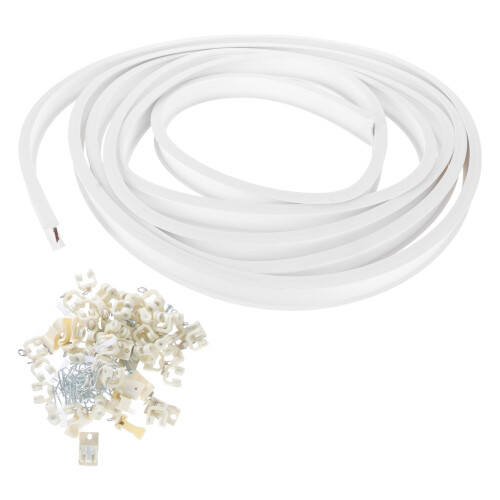2 Sets Flexible Ceiling Curtain Track Rail Curved 1